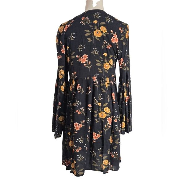 Altar'd State Brown Black Floral Mini Dress - Picture 4 of 7